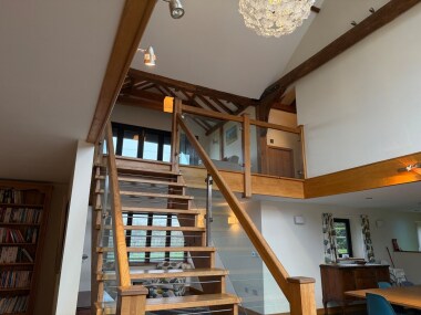 Stairs to viewing gallery