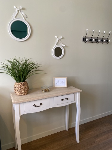 entrée avec friandises de bienvenue