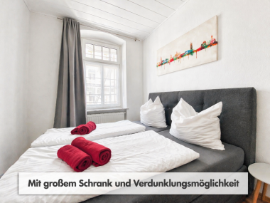 Bright bedroom with good blackout options