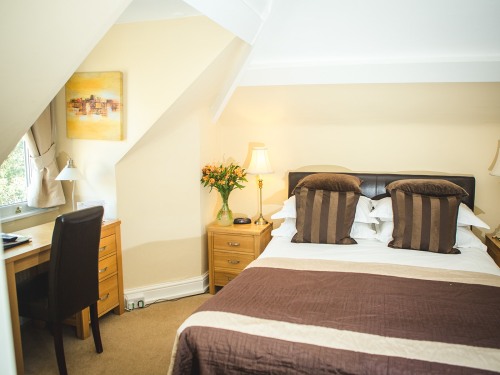ROOM 7 Standard double room. Lovely eaves feature with light spacious bathroom.