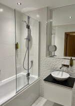Hallway bathroom