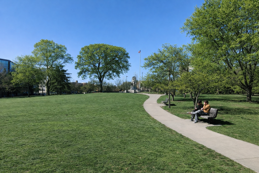 Relax in Scoville Park Next Door (0.3 mile walk) 