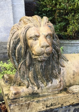 Lion at front entrance