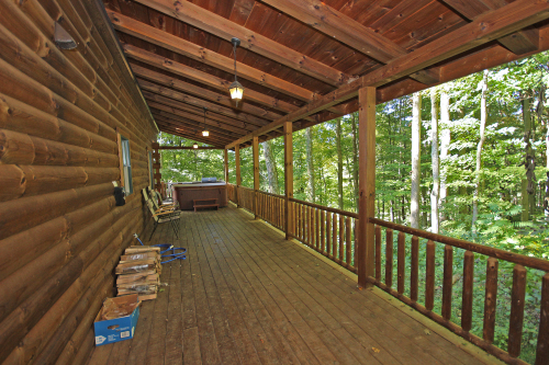 Back Deck, with the Hot Tub beyond