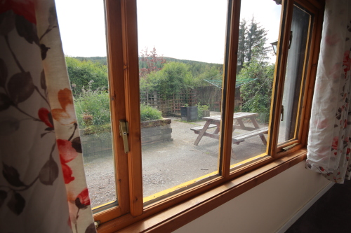 Looking to garden from conservatory