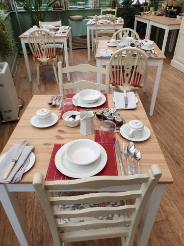 The breakfast room can cater for up to 12 people 