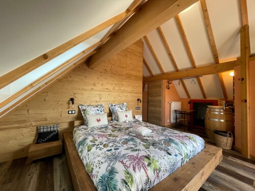 Chambre Malo-Double-King-Vue sur le vignoble-Espace sanitaire