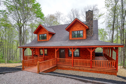 Jackson's Luxury Hideaway, from Parking Area, looking NW