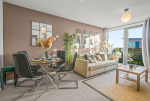 Spacious living and dining area for relaxing and entertaining guests.