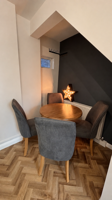 Charming kitchen dining nook perfect for cosy evening meals