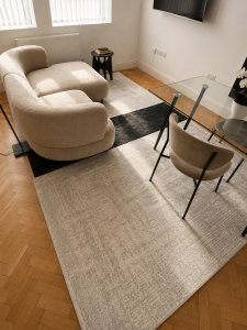 A beautifully designed and comfortable living area featuring a plush sofa and Netflix access — the perfect space to relax, unwind, and enjoy your favourite shows.