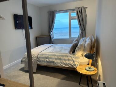 Double bed and storage 