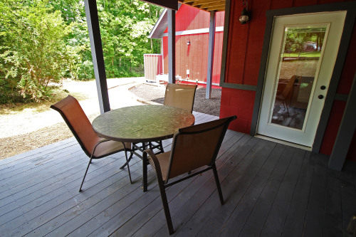 Outdoor Table and Chairs, Hot Tub Deck