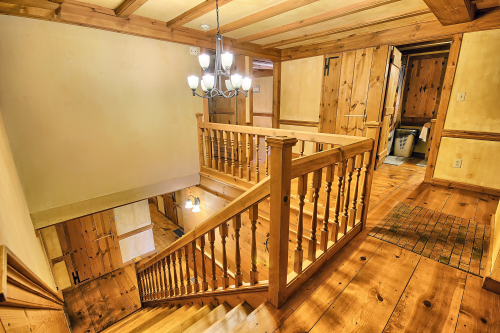 View from top of Stairs, South Section, looking Northeast, The Western Lodge