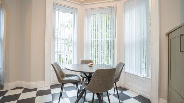 Dining area in 2 bedroom apartment 