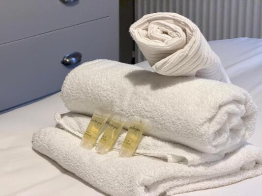 Fresh towels ready for use
