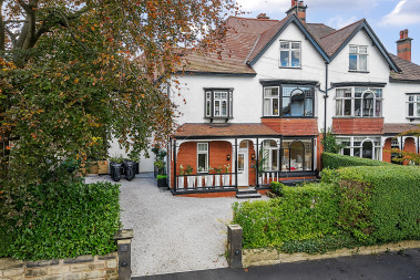 Elegant exterior of this luxury residence