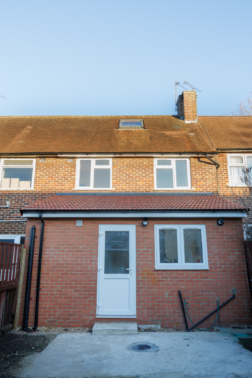 view from the garden