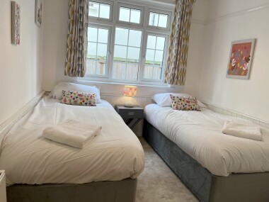 Bedroom 3 - Twin beds with wardrobe for clothes