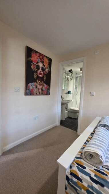 Take a closer look at our wall art and the ensuite