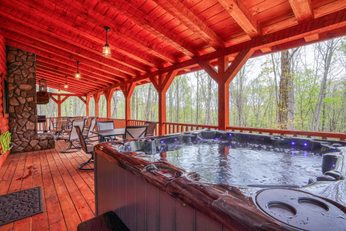 Main Back Deck, from Hot Tub, Jackson's Luxury Hideaway