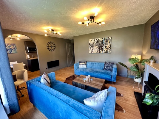 Open plan living space