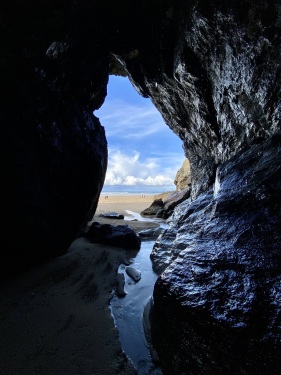 Perranporth Beach Cave
