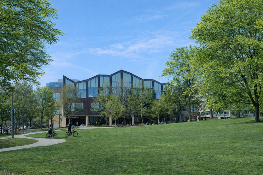Relax or work at the Oak Park Library Next Door (0.4 mile walk).