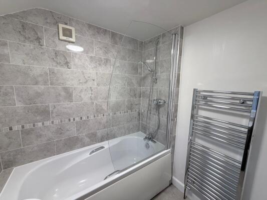 Full bathroom with bath & shower