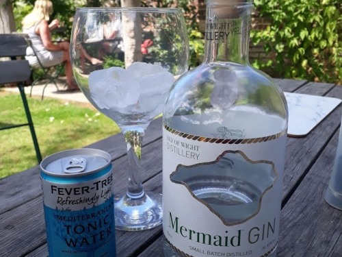 Mermaid Gin is Isle of Wight made, a house speciality
