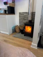 Wood fired log burner