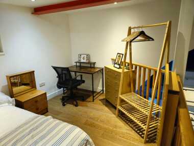 one extra full funky bedroom