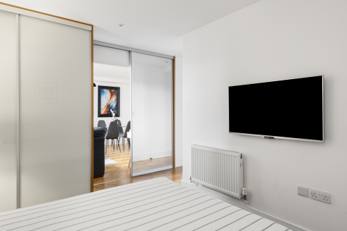 Smart TV in the bedroom to watch all your favourite TV shows, Netflix App etc…