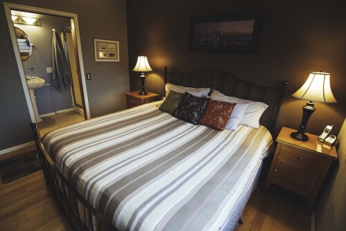 King size pillow top bed.  