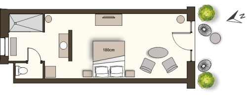 Plan - suite black & white