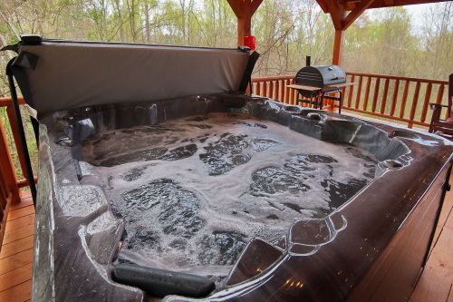 Hot Tub closeup, Back Deck