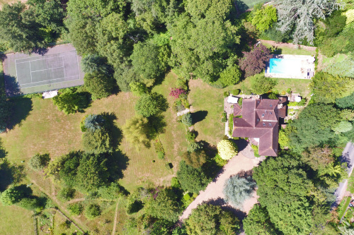 The House, Tiered Gardens, Pool and Tennis Court