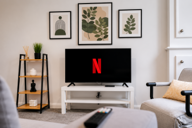 WiFi and TV with streaming services available