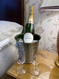 Celebratory bottle of Champagne