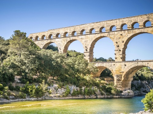 Vue du Pont du Gard et du Gardon visibles à seulement 5 mn 