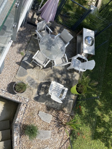 Gîte Fuji : la terrasse vue du ciel
