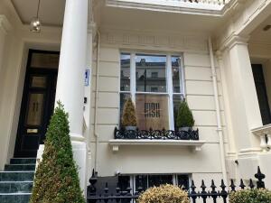 Picture represents the front exterior of the building 