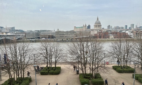 The city and St Pauls viewed from sitting room 