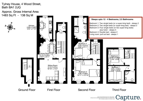 Floor Plan - 4 Bedrooms, 2.5 bathrooms