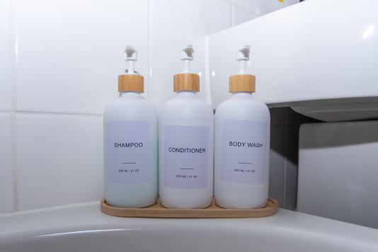 Complimentary shampoo, conditioner and body wash provided for added comfort and convenience during your stay.