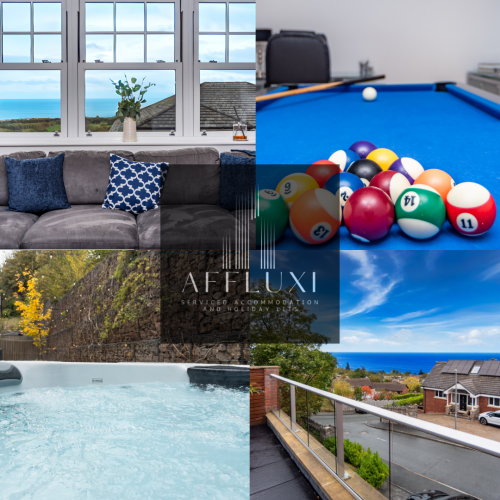 Affluxi - Le Morne - Abergele - Sea views, Pool Table and Hot Tub - your holiday awaits
