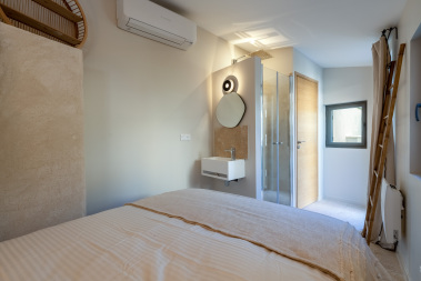 La Petite Chambrette au Fond du Jardin toute équipée avec sa Douche , son Lavabo et son WC