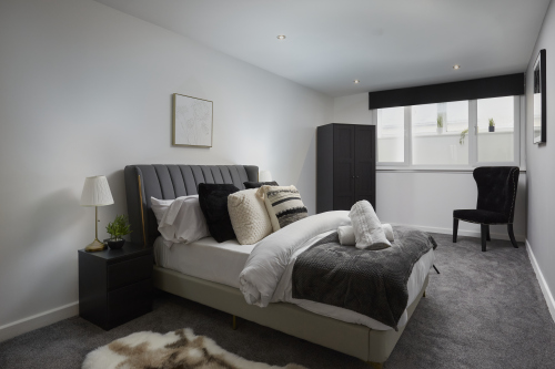 A bright and comfortable double bedroom — perfect for rest after a day of exploring.