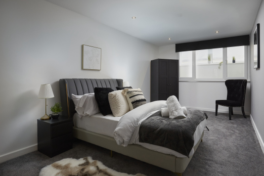 A bright and comfortable double bedroom — perfect for rest after a day of exploring.