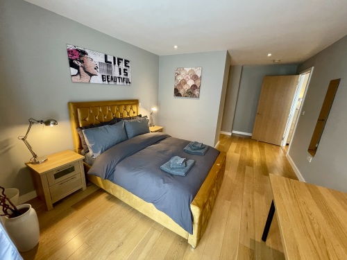 Master bedroom with en-suite shower room and dressing area